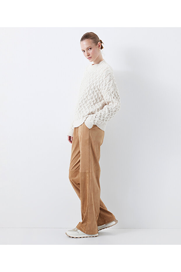 Textured comfortable cut sweater - 6