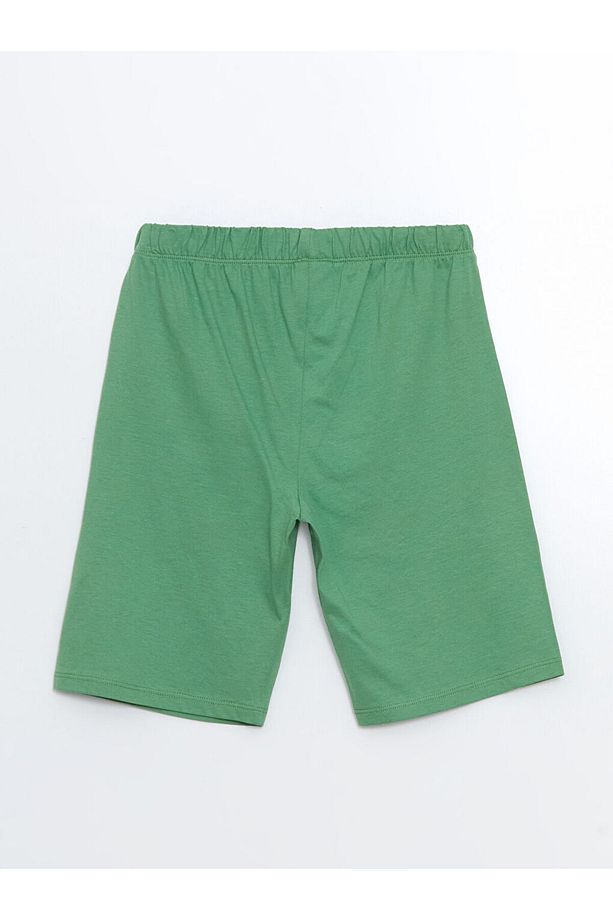 LCW Kids Sari Dinozor Baskılı Erkek Çocuk Şortlu Pijama Takımı - 5