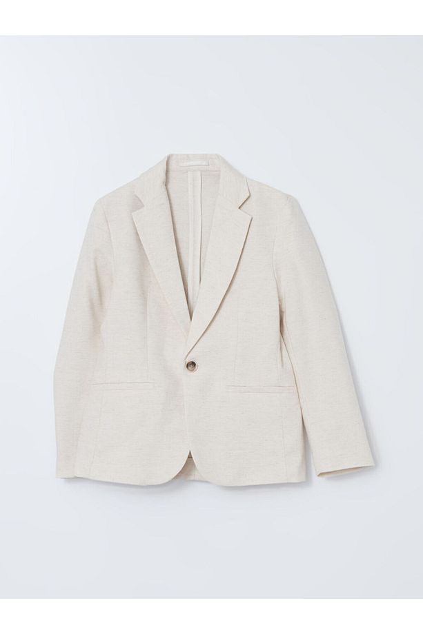 LCW Keten Karışımlı Erkek Çocuk Blazer Ceket - 3
