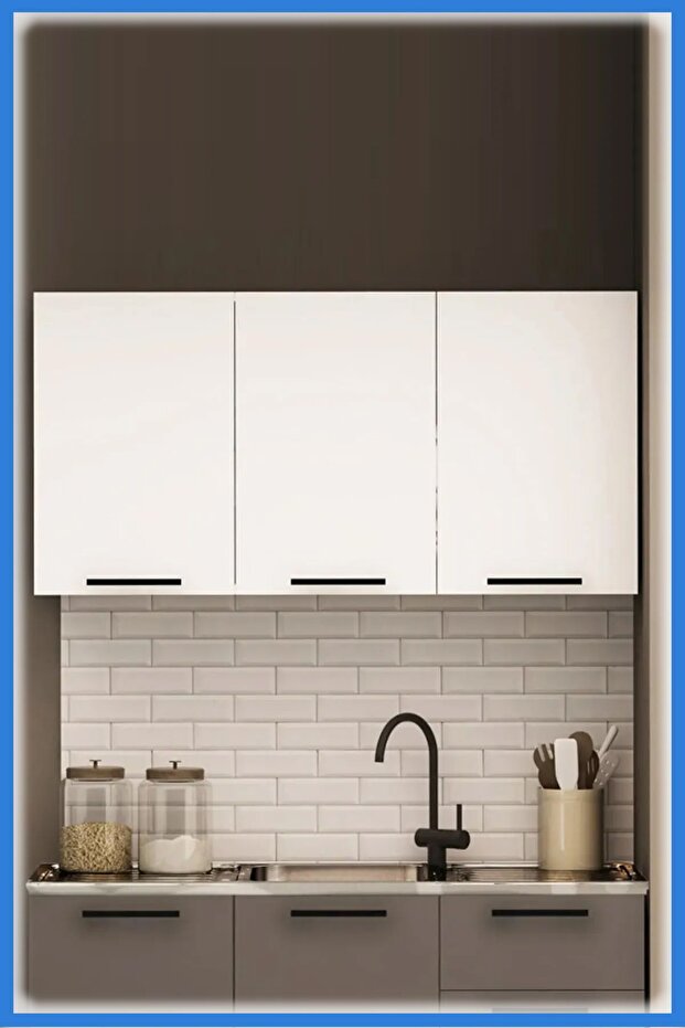 120 Cm Dani Mini Üst Mutfak Dolabı - 2