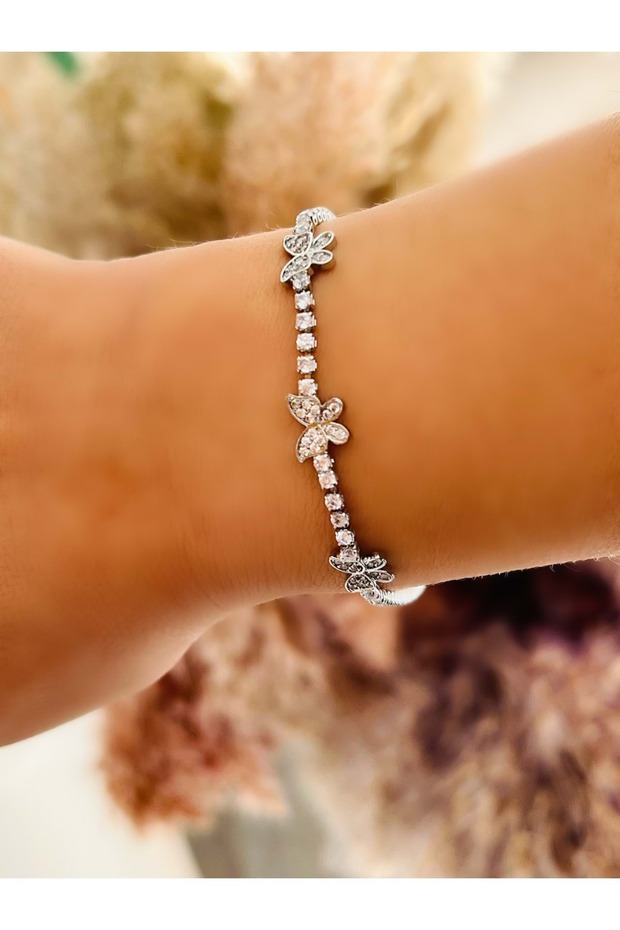 Steel Butterfly Waterway Bracelet 18+2 cm Silver Color Acr2276