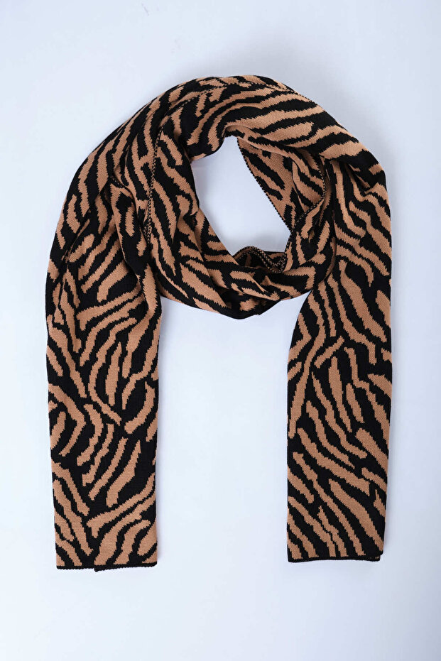 وشاح تريكو بنمط الحمار الوحشي - 4