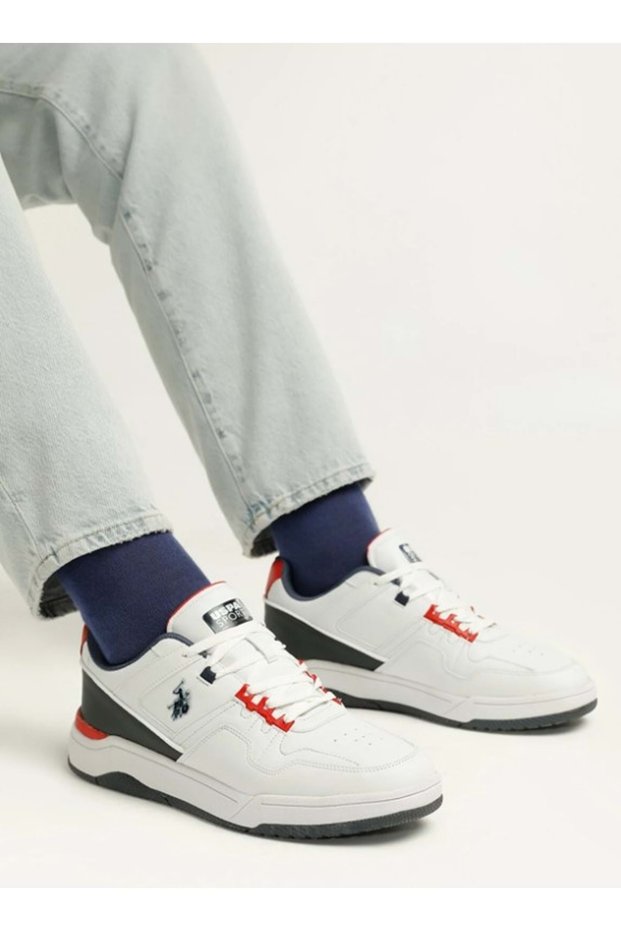 US Polo AssnAthena Sneaker Men's Sports Shoes WHITE