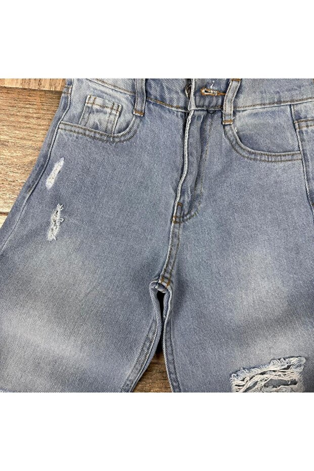 Yigit Butik İspanyol Paça Kız Çocuk Jean Pantolon - 3