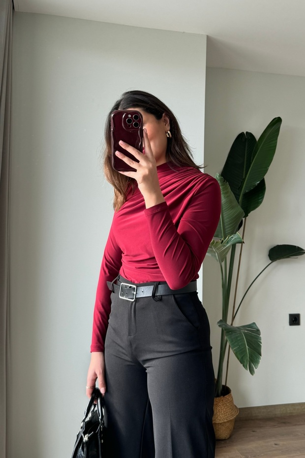 Sandy Drapeli Bluz - 2