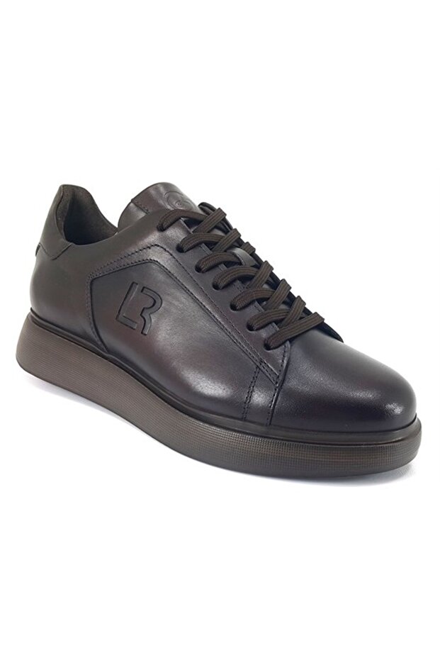 4617 Daily Casual Men's Leather Shoes-Brown
