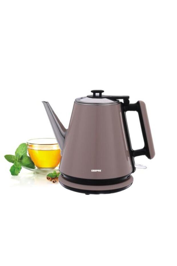 Portable Double Layer 1.2L Electric Kettle with Inner Stainless Steel & Auto Shut-Off