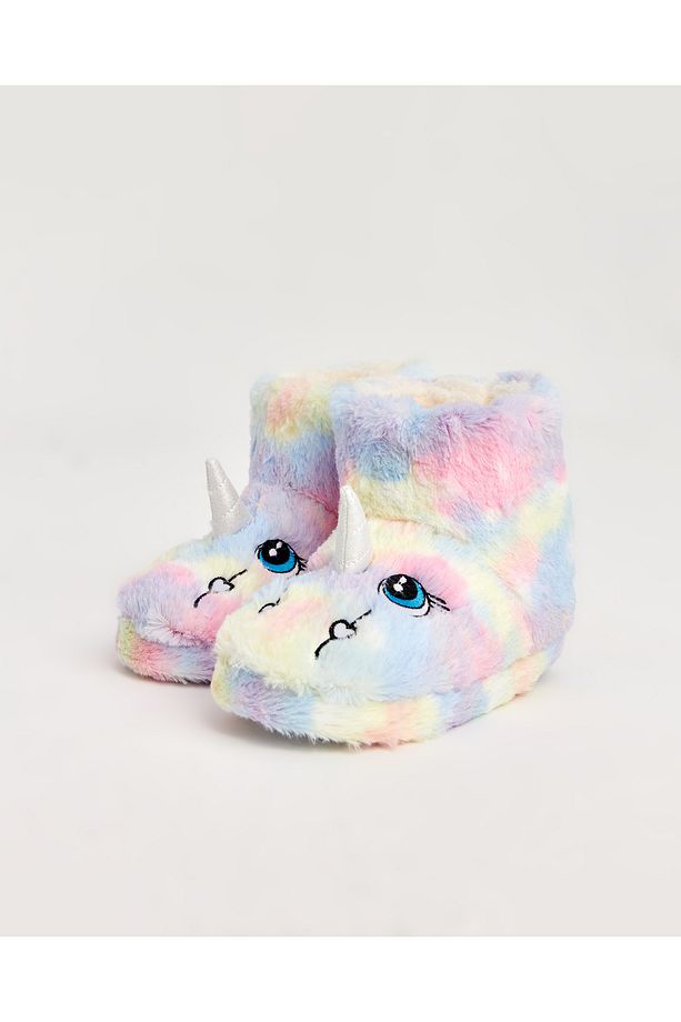 Horn - Unicorn Renkli Çocuk Panduf - 1