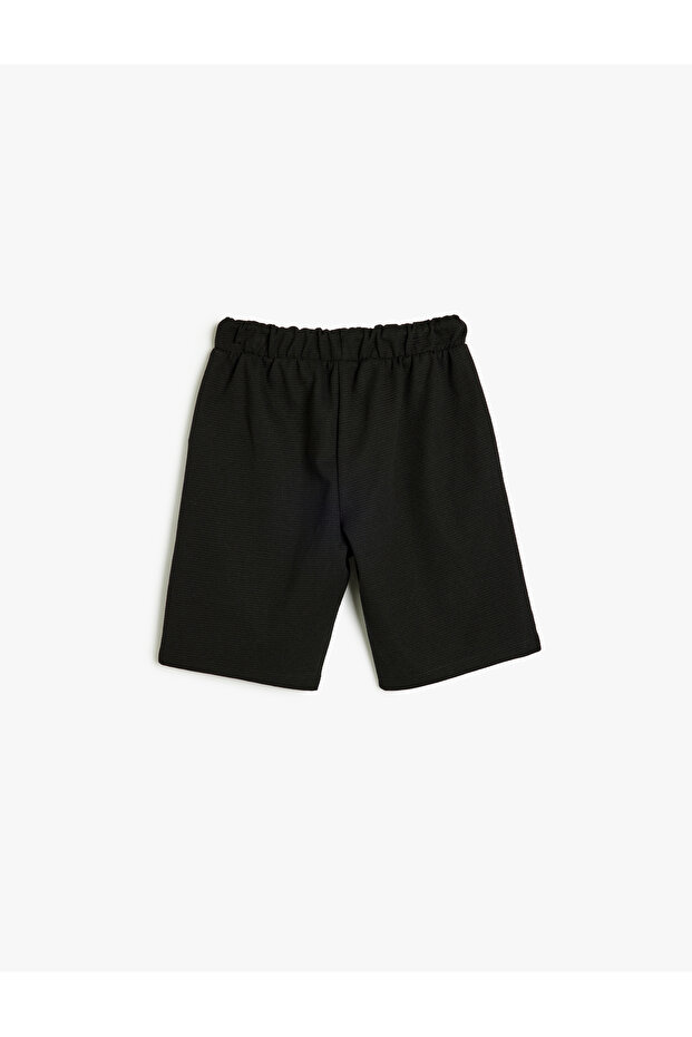 Basic Laced Waist Pocket Shorts - 2