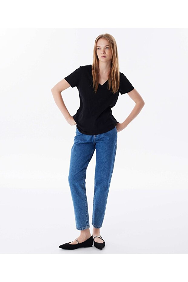 V YAKA BASIC TİŞÖRT - 2