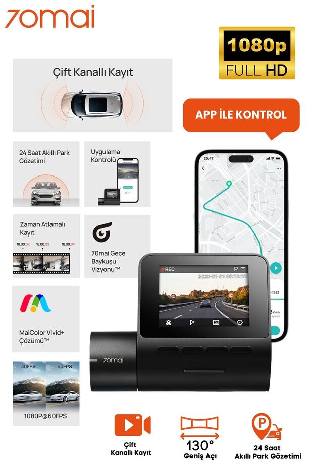 Camera auto DVR Midrive A200 - 1