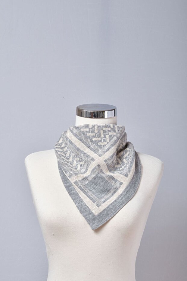 Desenli Triko Fular - 4