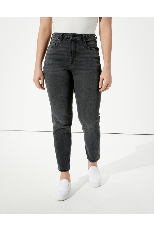 AE Stretch Curvy Mom Jean - 1