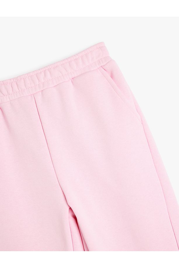 Beli Lastikli Cep Detaylı Basic Jogger Eşofman Altı - 3