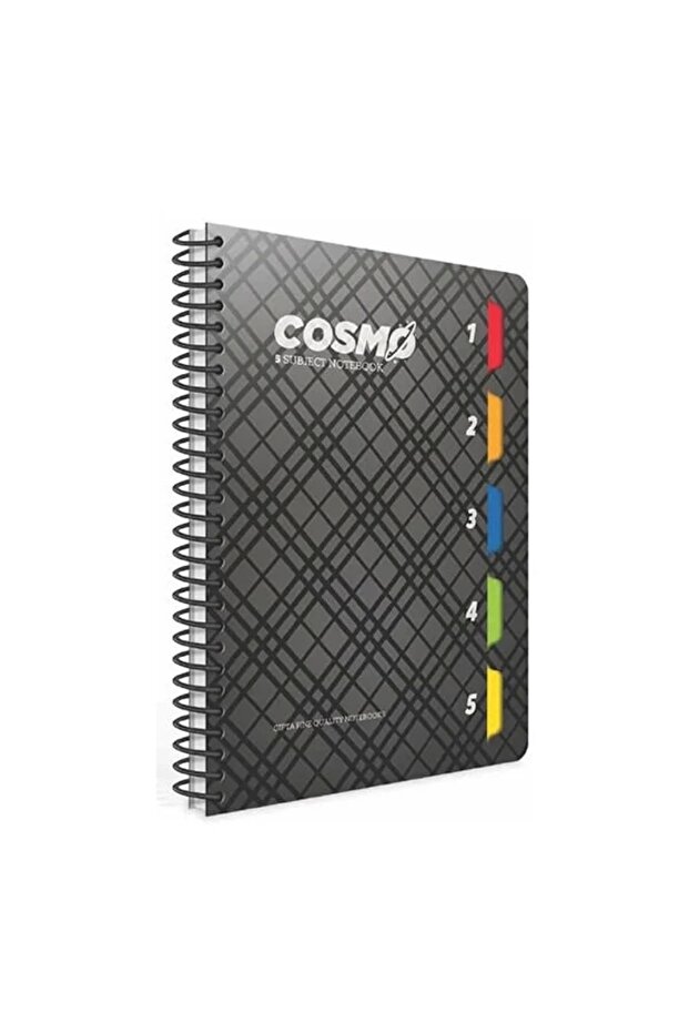 COSMO 17x24 حلزوني مع 5 فواصل 150 YP. دفتر ملاحظات مخطط بغطاء PP