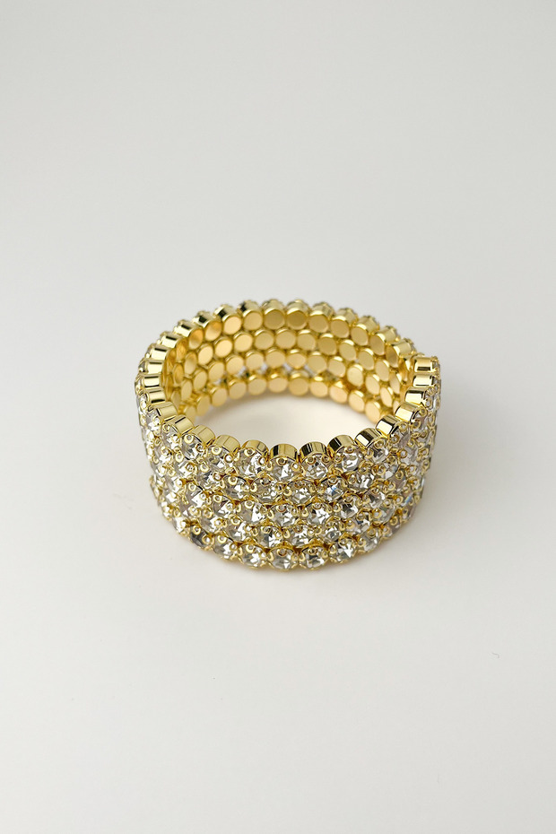 Multiple Spiral Bracelet with Stones