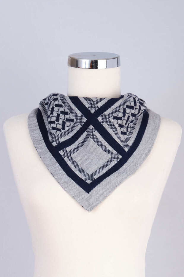 Desenli Triko Fular - 4