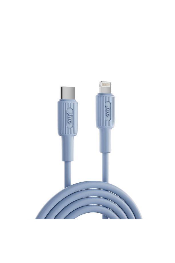 27w Usb Type-c To Lightning Iphone Ipad Silikon Hızlı Şarj Ve Data Kablosu Mavi 1 Metre - 5