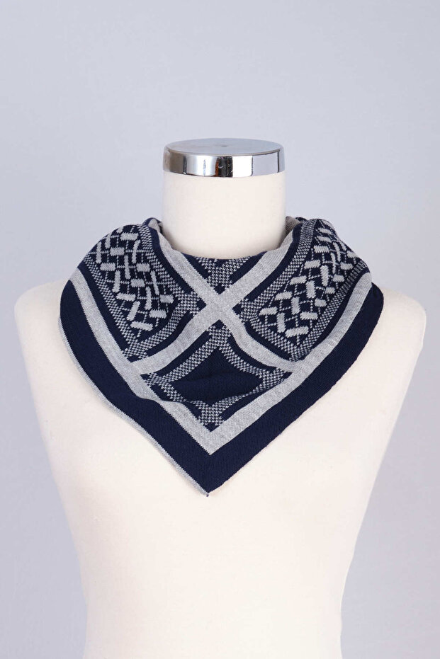 Desenli Triko Fular - 5