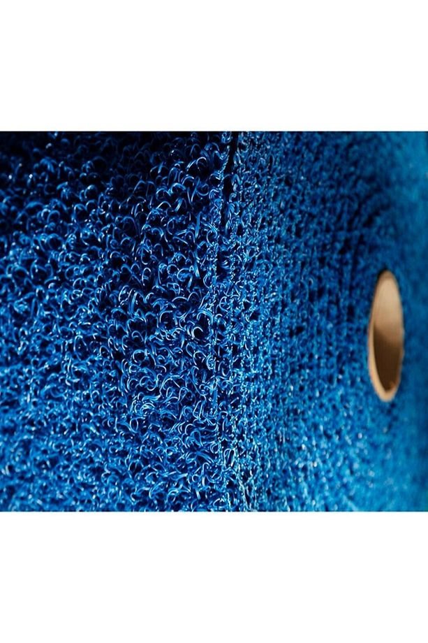14mm Kıvırcık Paspas MAVİ 1m X 1m - 3