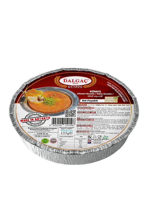 Peynirli Künefe 120 Gr Pişmiş + Şerbet 75 Ml (10 Adet) - 1