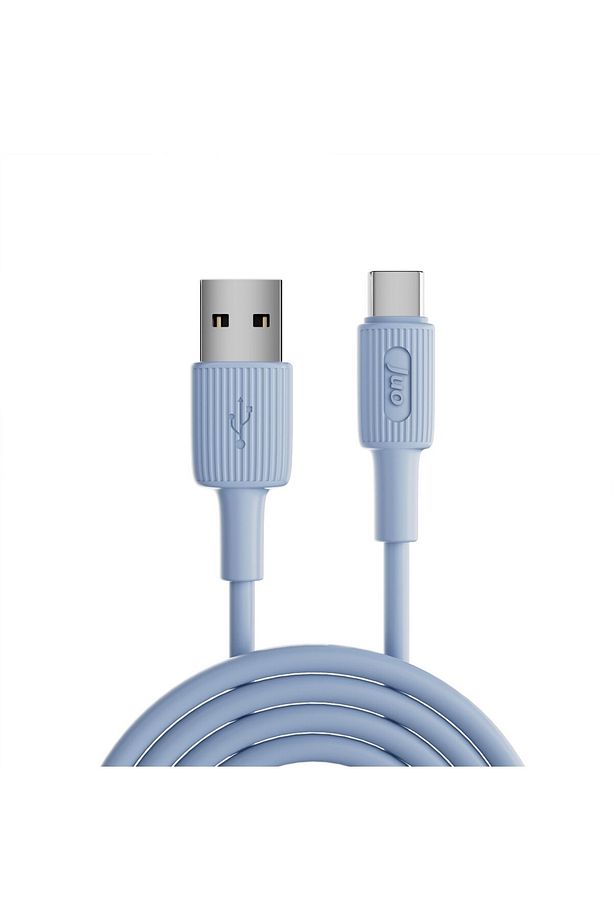 12w Usb-a To Type-c Silikon Hızlı Şarj Ve Data Kablosu Mavi 1 Metre - 6