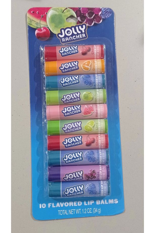 10 Flavored Lip Balms 34 gr - 1