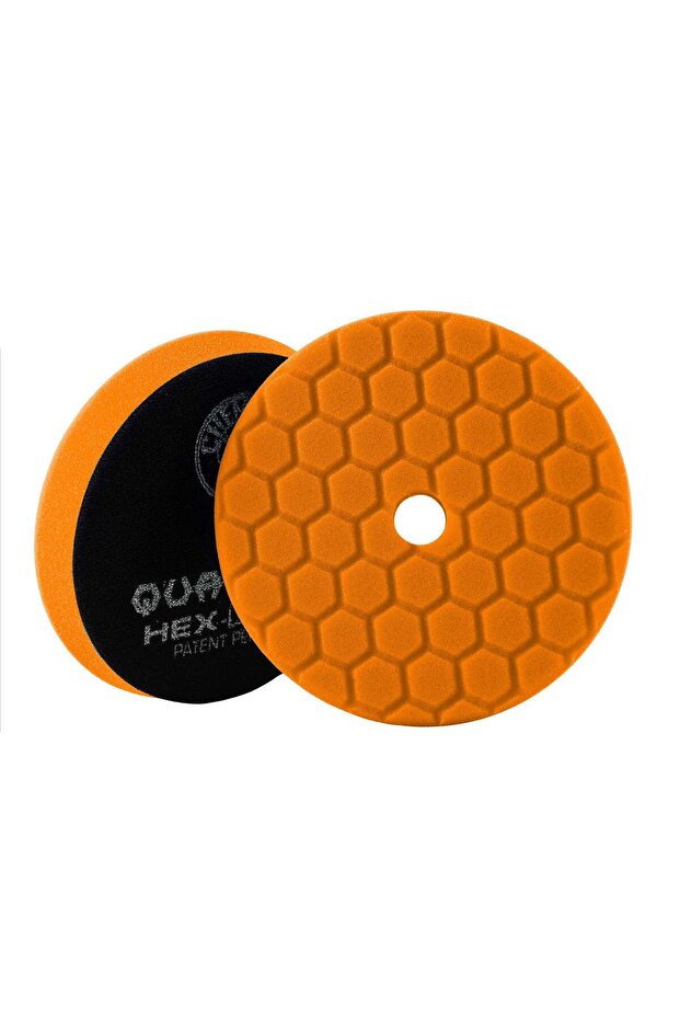 وسادة قطع متوسطة الثقل من Orange Hex-Logic Quantum، مقاس 5 بوصات (BUFX112HEX5)، وسادة إسفنجية مقطوعة بالليزر مع خلفية ذاتية اللصق تزيل الخدوش والبقع والتأكسد.