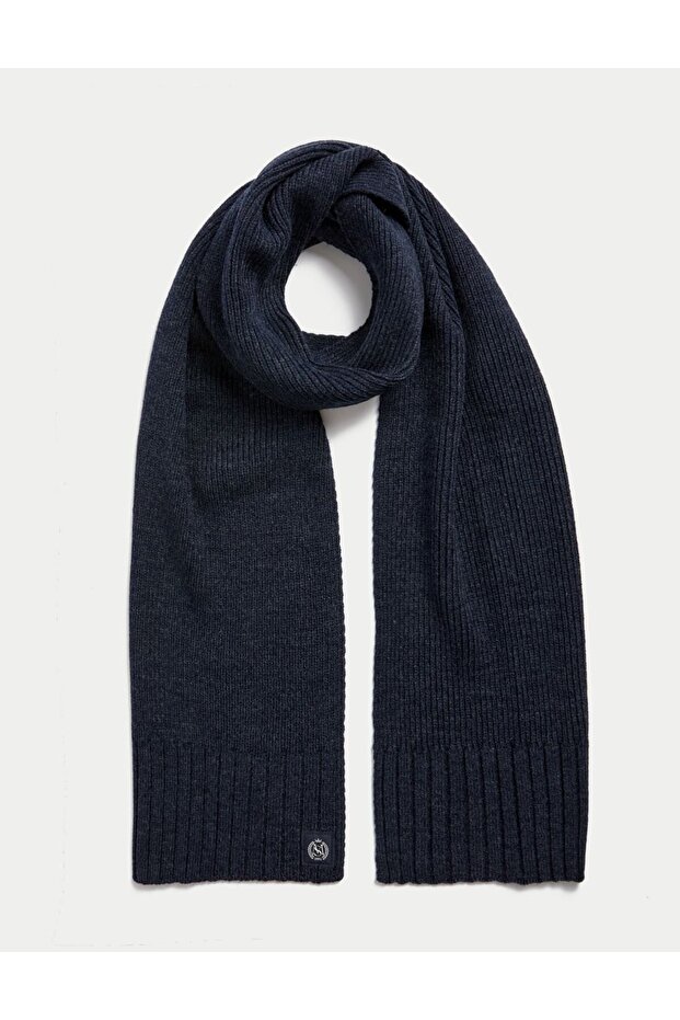 Fitil Detaylı Örme Atkı - 1