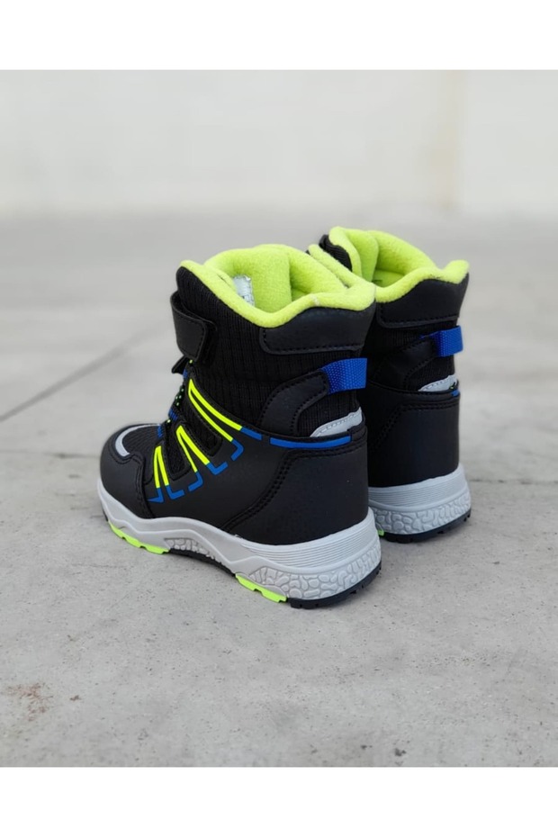 Çocuk kışlık bot kar ve yağmur botu kaydırmaz tabanlı - 3