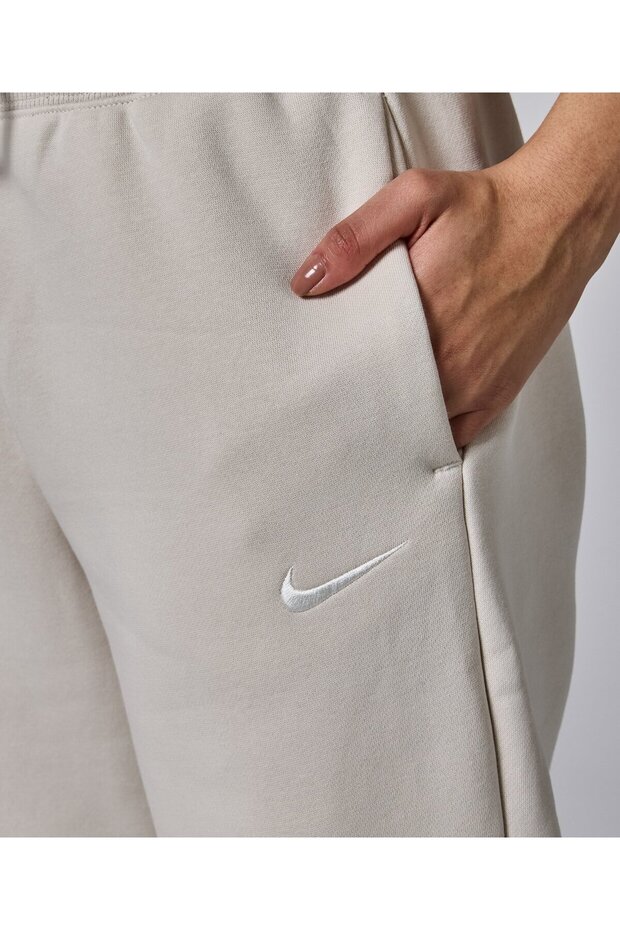 Sportswear Phoenix Fleece High-Rise Krem Kadın Eşofman Altı - 3