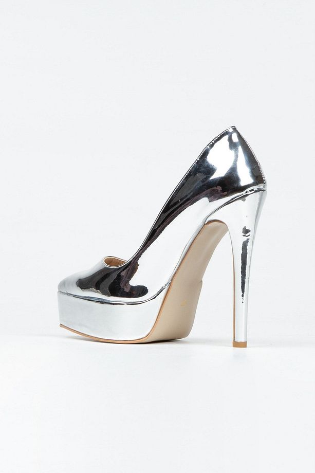 Kadın Yüksek Platform Topuklu Stiletto Abiye Ayakkabı - 4