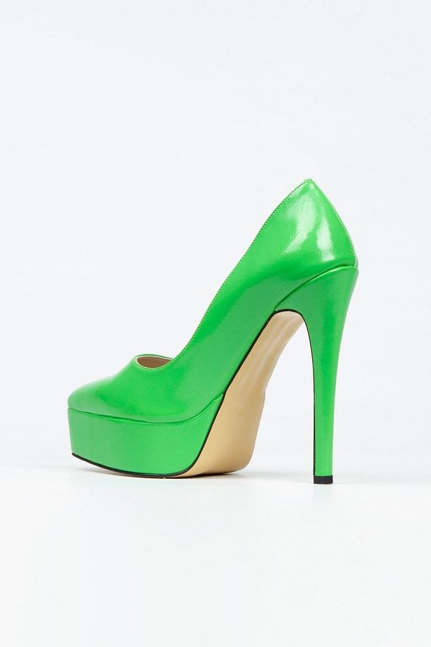 Kadın Yüksek Platform Topuklu Stiletto Abiye Ayakkabı - 4