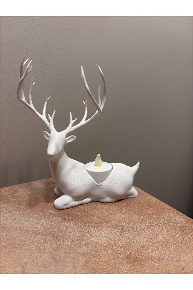 Geyik Model Tealight Mumluk - 2