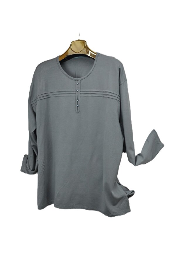 Plus Size Mother Combed Cotton Blouse