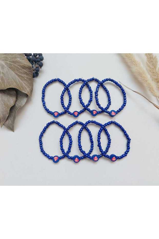 Superman Boy's Bracelet Kindergarten, Nursery, Karne, Graduation, Organization, Birthday 25Pcs