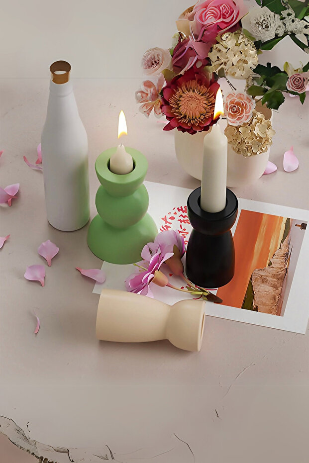 5Lİ ROMA ŞAMDAN SET - 4