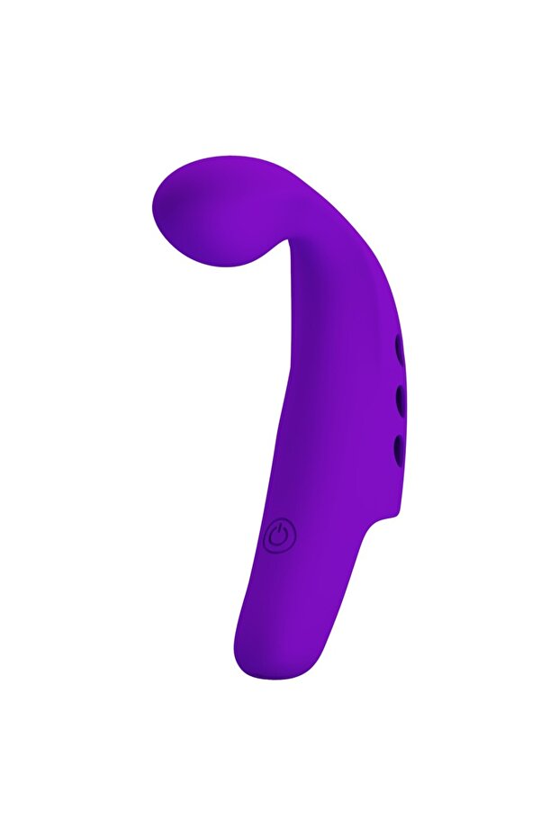 Vibrator Gorgon cu degete, negru - 7