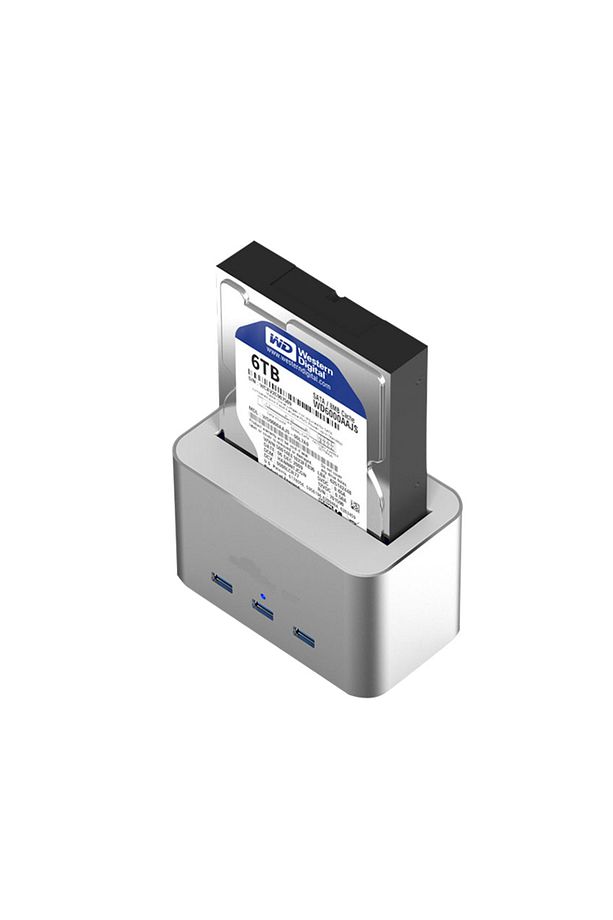 Alüminyum Usb3.0 3.5"-2.5" Hdd Sata 3 Port Usb Hub Dock Istasyonu - 2