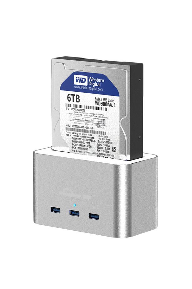 Alüminyum Usb3.0 3.5"-2.5" Hdd Sata 3 Port Usb Hub Dock Istasyonu - 4