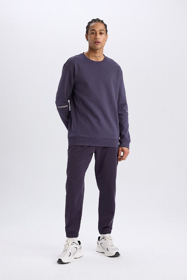 DeFactoFit Sporcu Jogger Eşofman Altı Standart Fit Basic Düz Cepli Beli Paçası Lastikli D3742AX24WN - 3