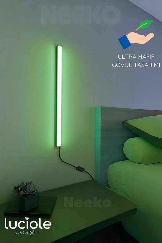 Mini Stick Uzaktan Kumandalı Rgb Led 16 Renk Aplik 54 Cm - 4