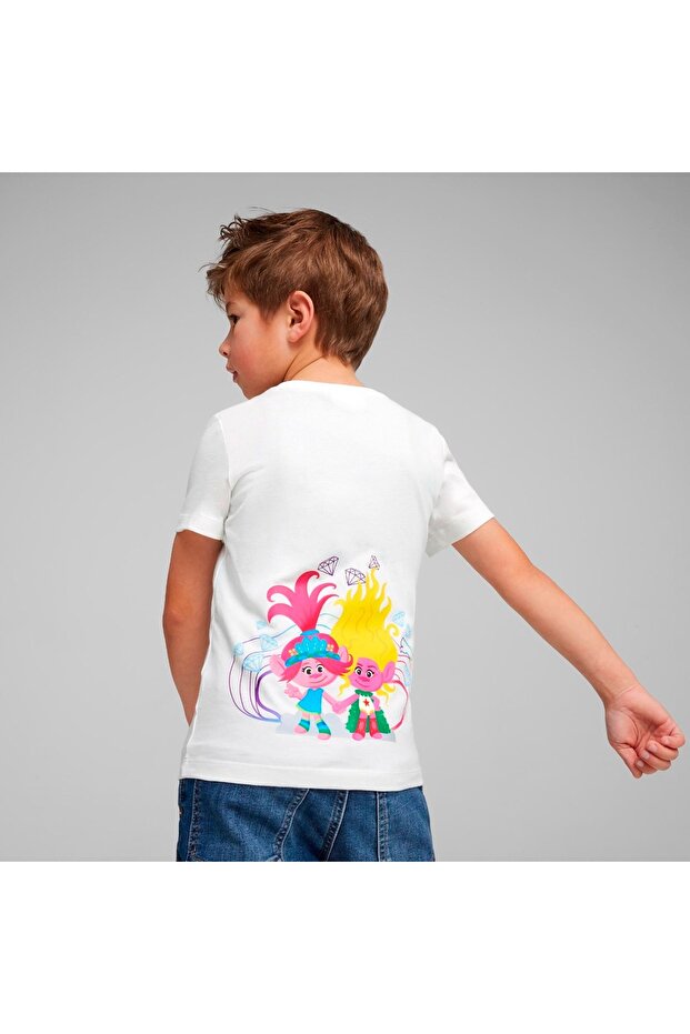 X Trolls Erkek Çocuk Beyaz Yuvarlak Yaka Tişört - 3