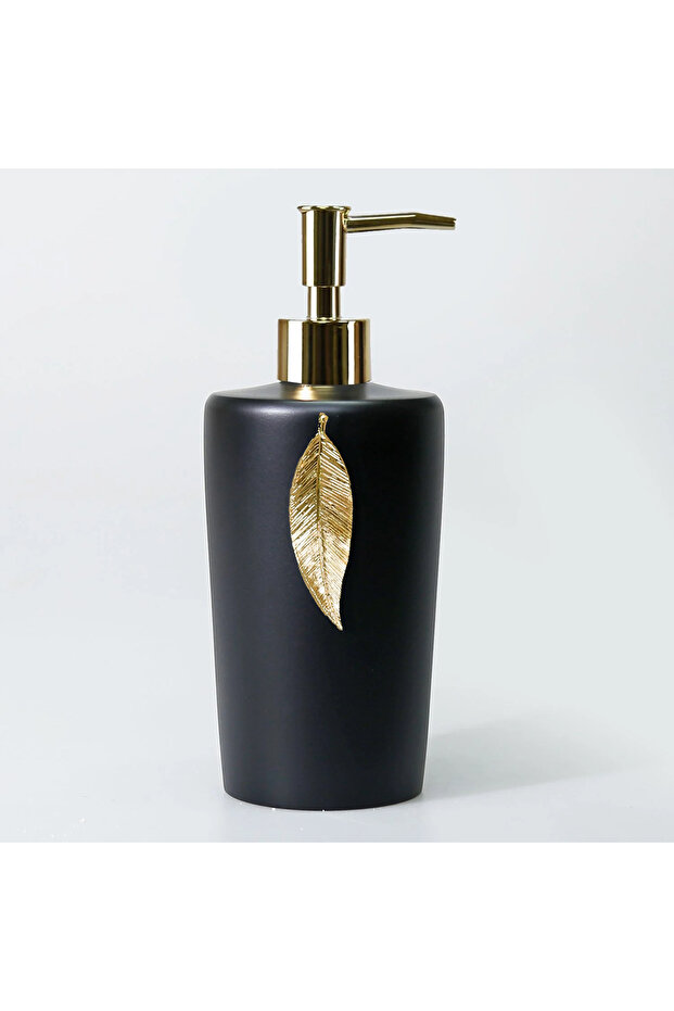 Leaf Banyo Seti Siyah altın - 4