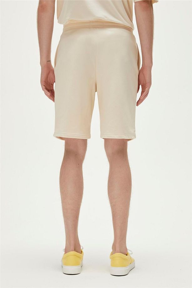Normal Beyaz Erkek Sweat Şort 23.01.18.003_re-axel Sweatshort - 4