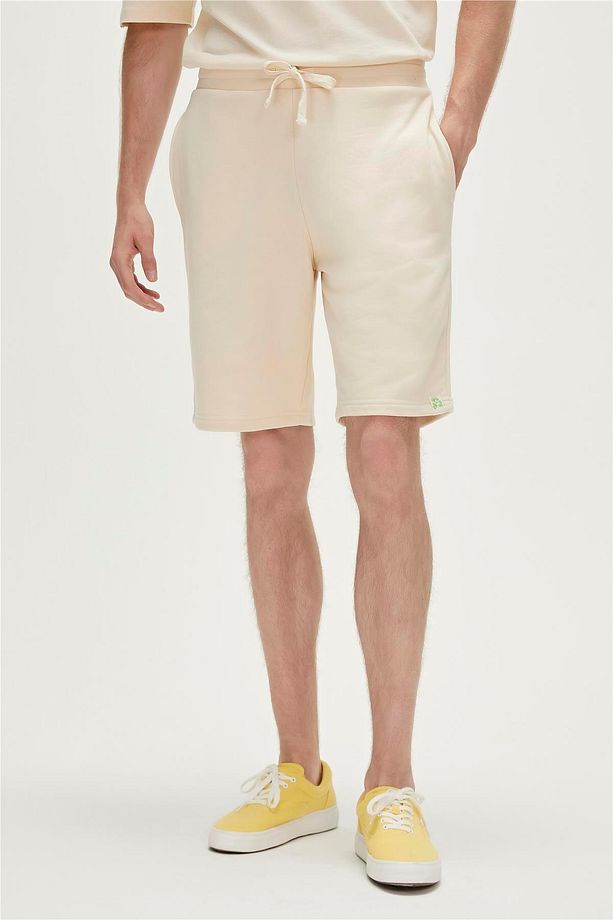 Normal Beyaz Erkek Sweat Şort 23.01.18.003_re-axel Sweatshort - 3
