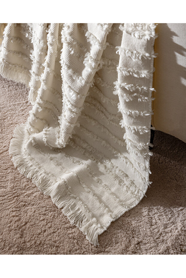 Féérie Koltuk Şalı - Ekru - 2