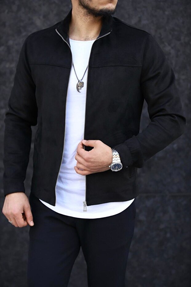 Men's Thin Unlined Transitional Suede Jacket - 2