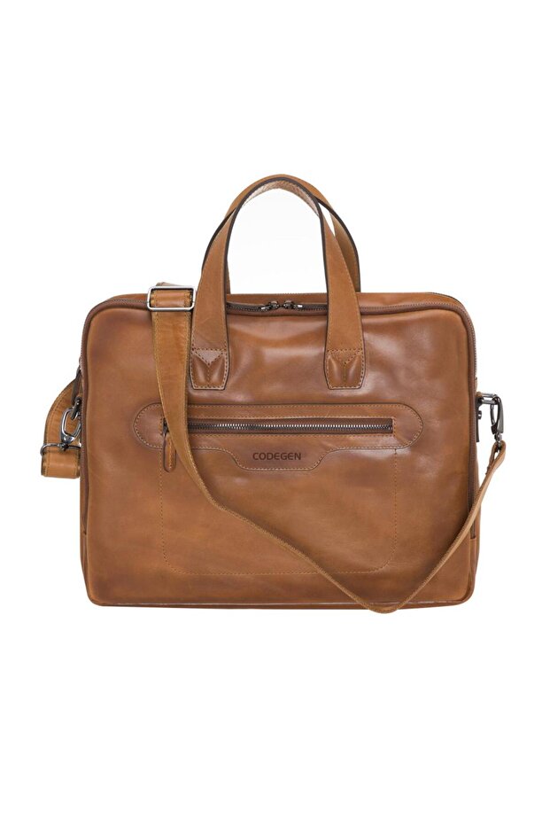 15.6" Taba Hakiki Deri Notebook Evrak Çantası - 3