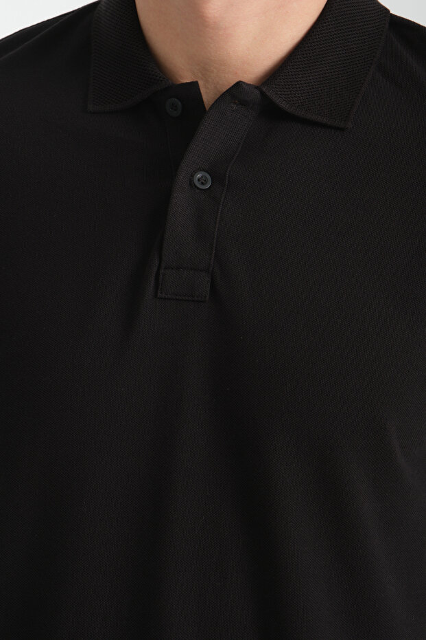 Polo Neck Comfort Fit 100% Cotton Pique T-Shirt